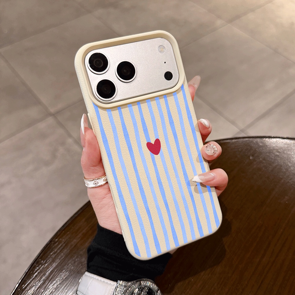 Apple Iphone 15 - Capa de Silicone Fosca com Listras