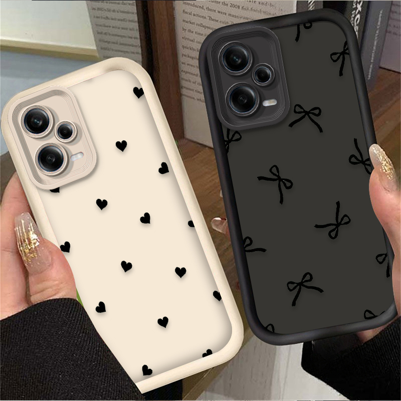 Xiaomi Redmi Note 14 - Capa de Telefone com Coração Preto