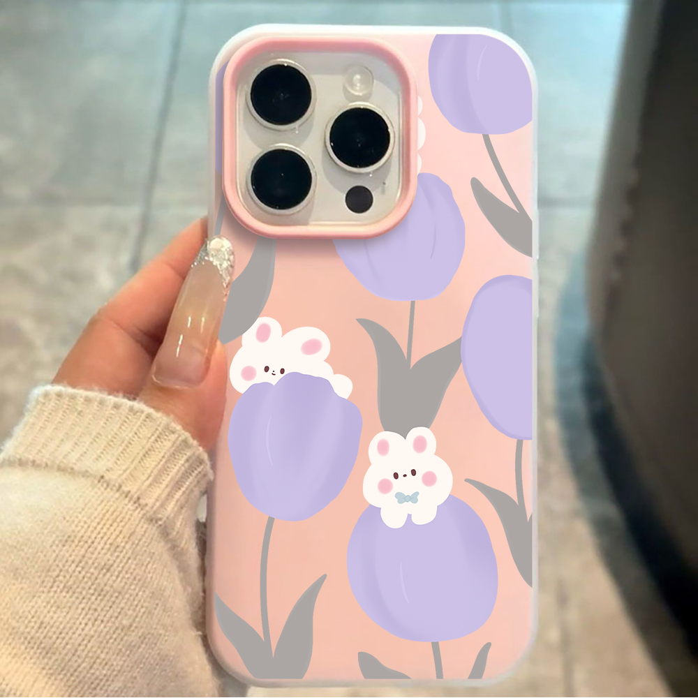 Xiaomi Redmi Note 14 - Capa de Telefone de Tulipas Lavanda