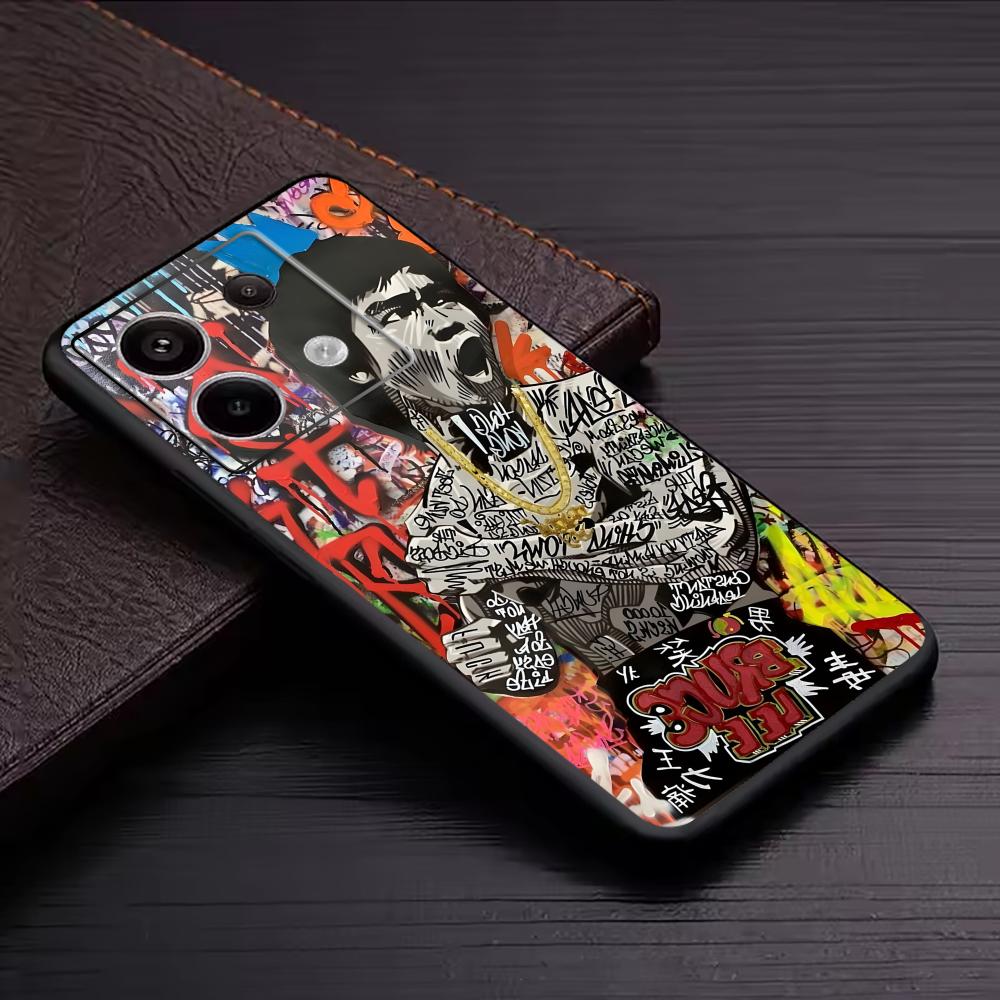 Banksy graffiti arte caso de t - Xiaomi Redmi Note 14 avaliação e preço