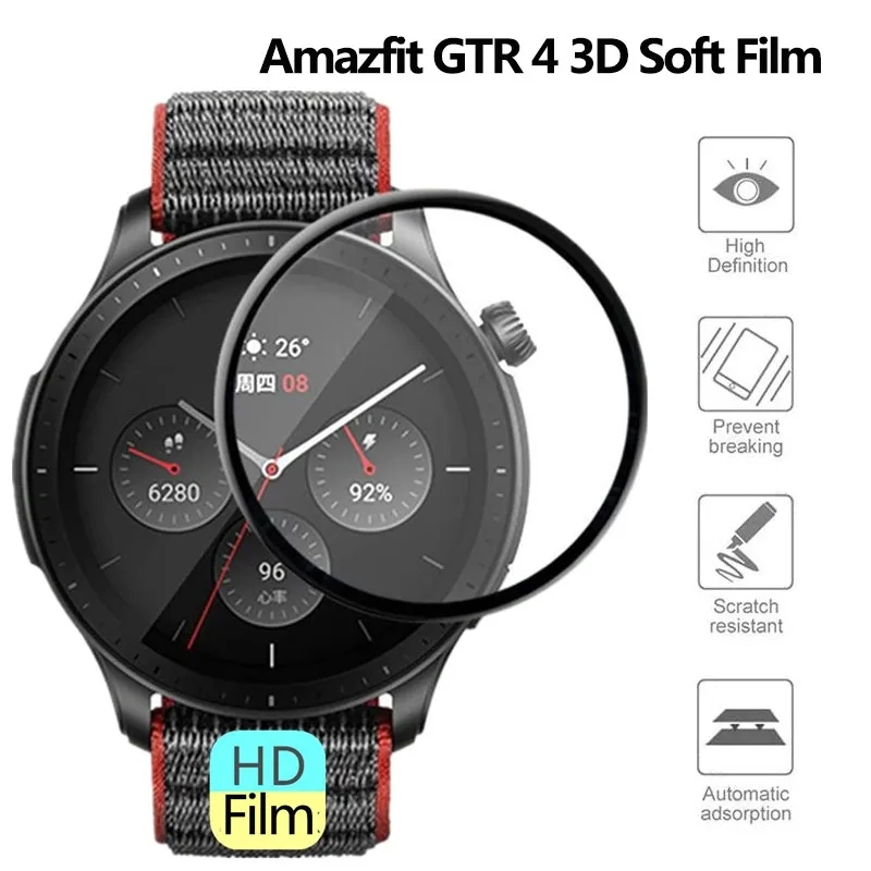 HD Curvo Anti-Scratch Filme pa - Smartwatch Screen Film avaliação e preço